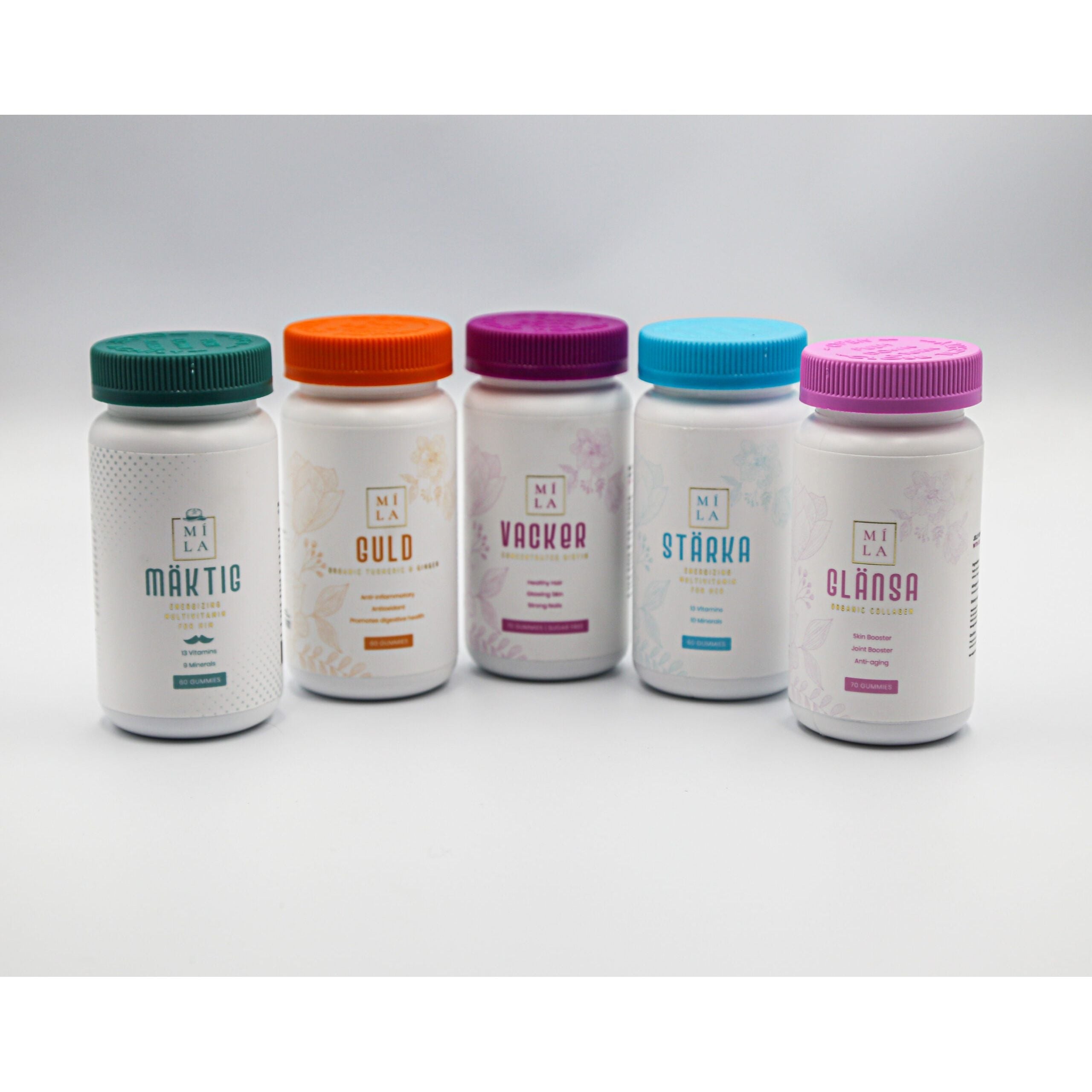 Mila Beauty Vitamins (Biotin, Collagen, Multivitamin, Turmeric)